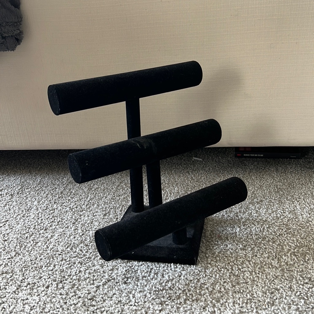 Black Velvet Jewelry Holder